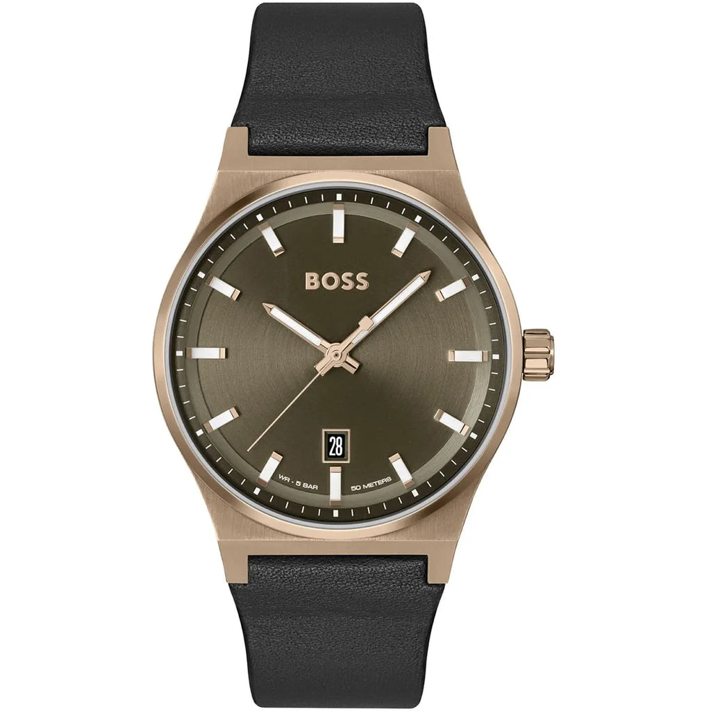 Hugo Boss Men's Watch Candor 1514080 Gold / Black