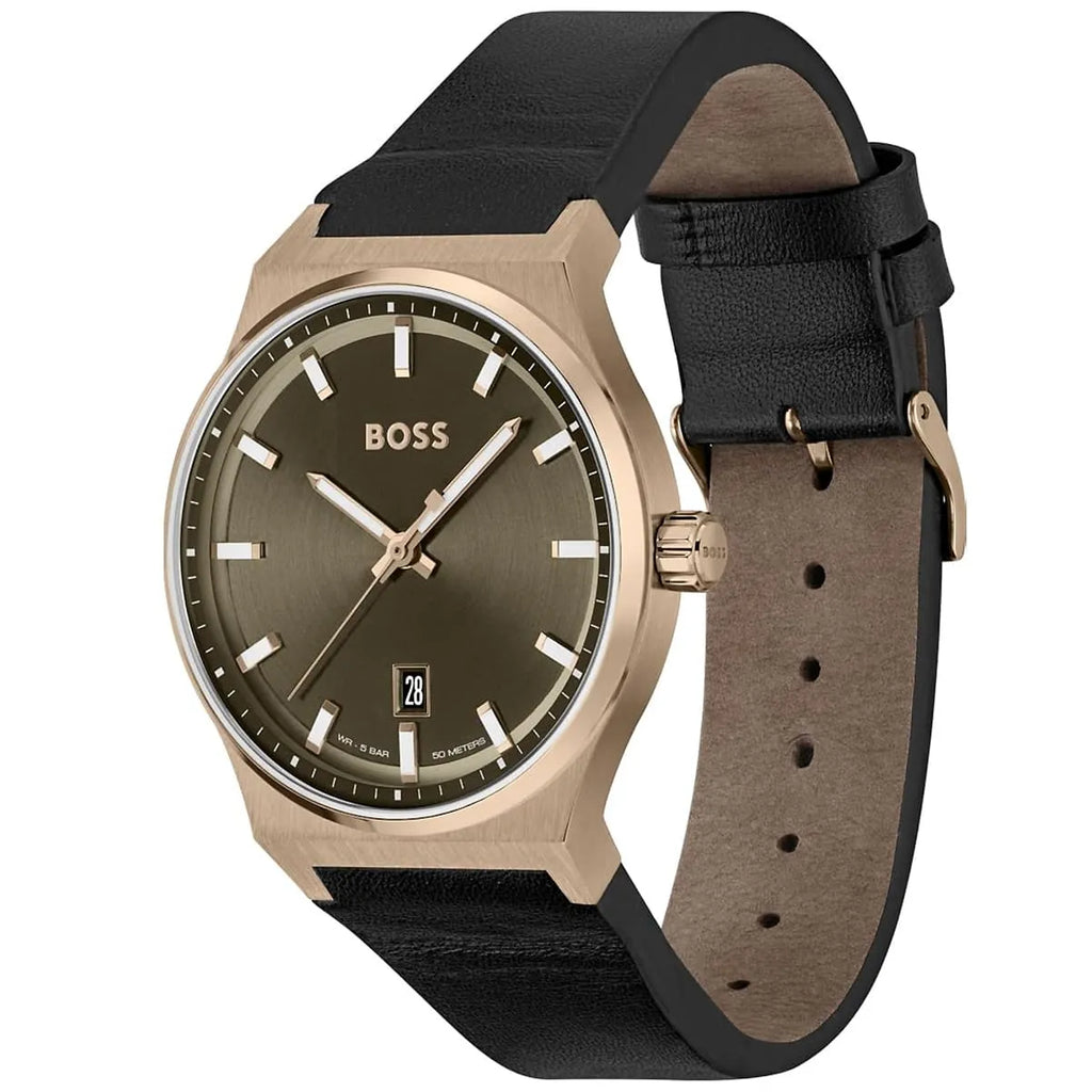 Hugo Boss Men's Watch Candor 1514080 Gold / Black