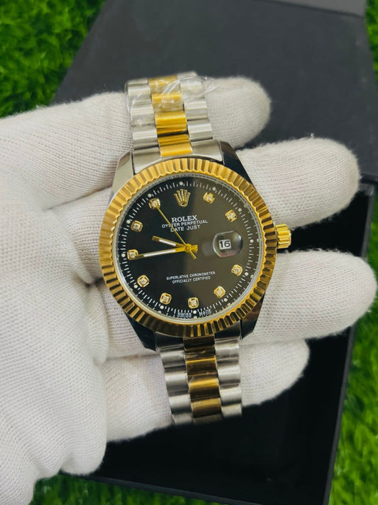 Rolex Date Just Stainless Steel Chain watch