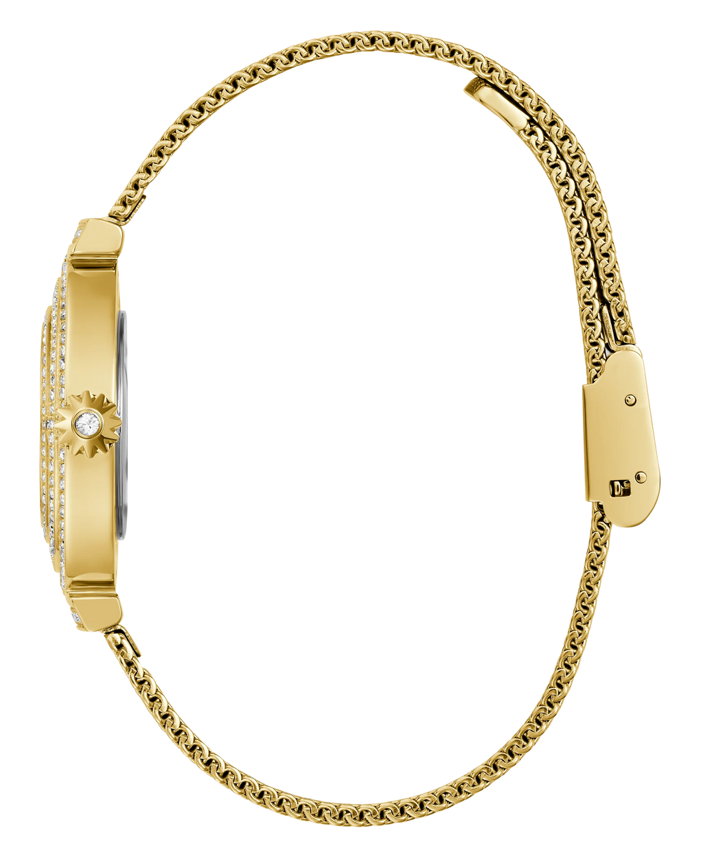 Guess Gold Dream Crystal Mesh Watch