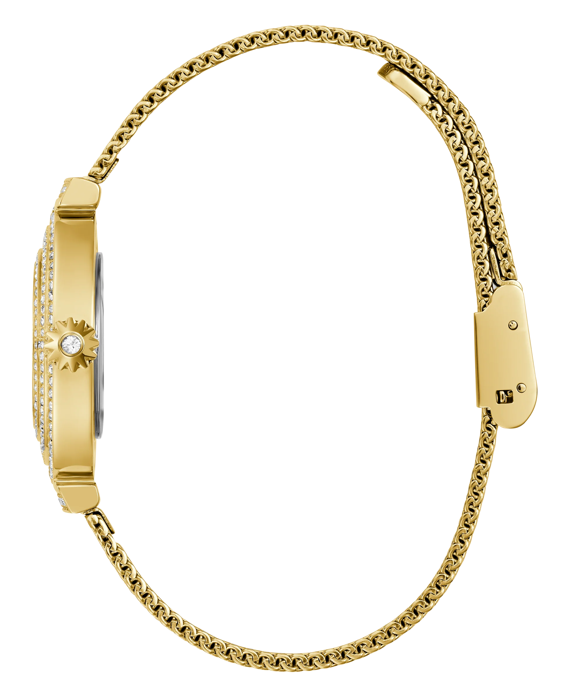 Guess Gold Dream Crystal Mesh Watch