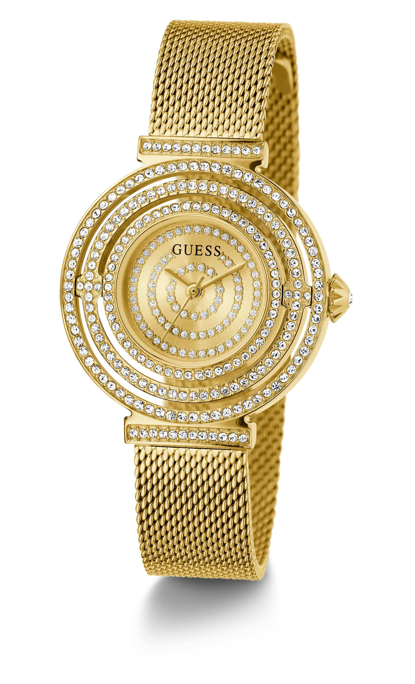Guess Gold Dream Crystal Mesh Watch