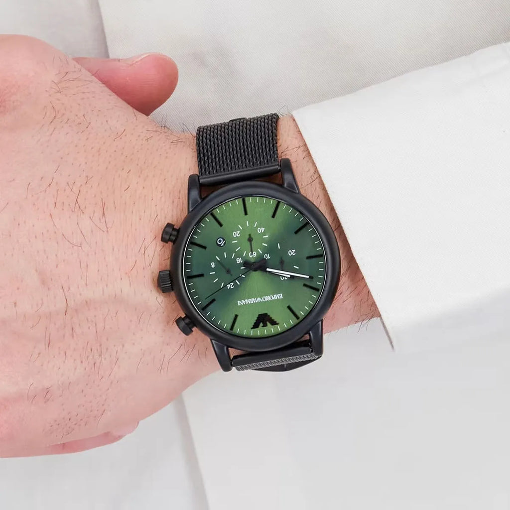 Emporio Armani Watch For Men's Luigi AR11470 - Black