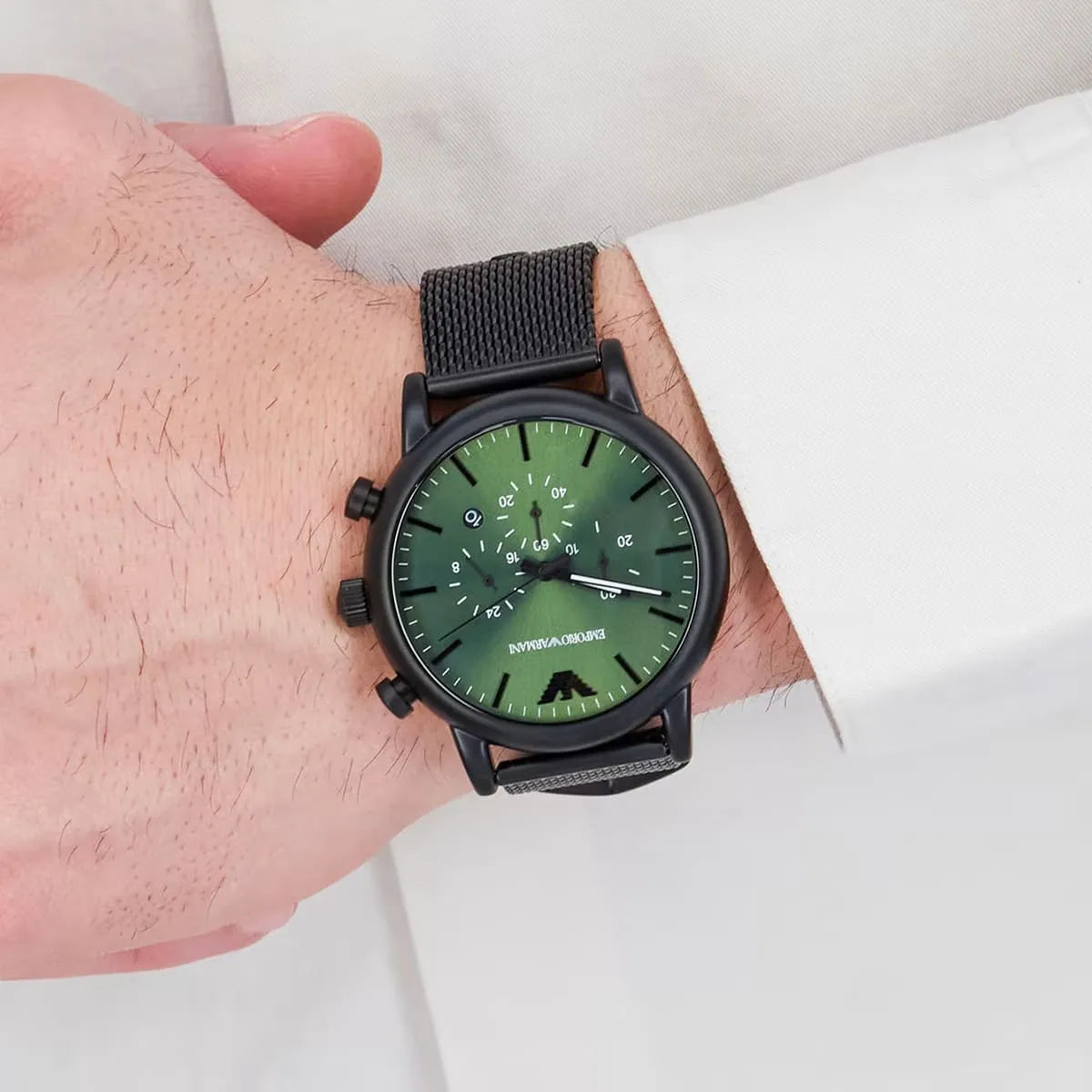 Emporio Armani Watch For Men's Luigi AR11470 - Black