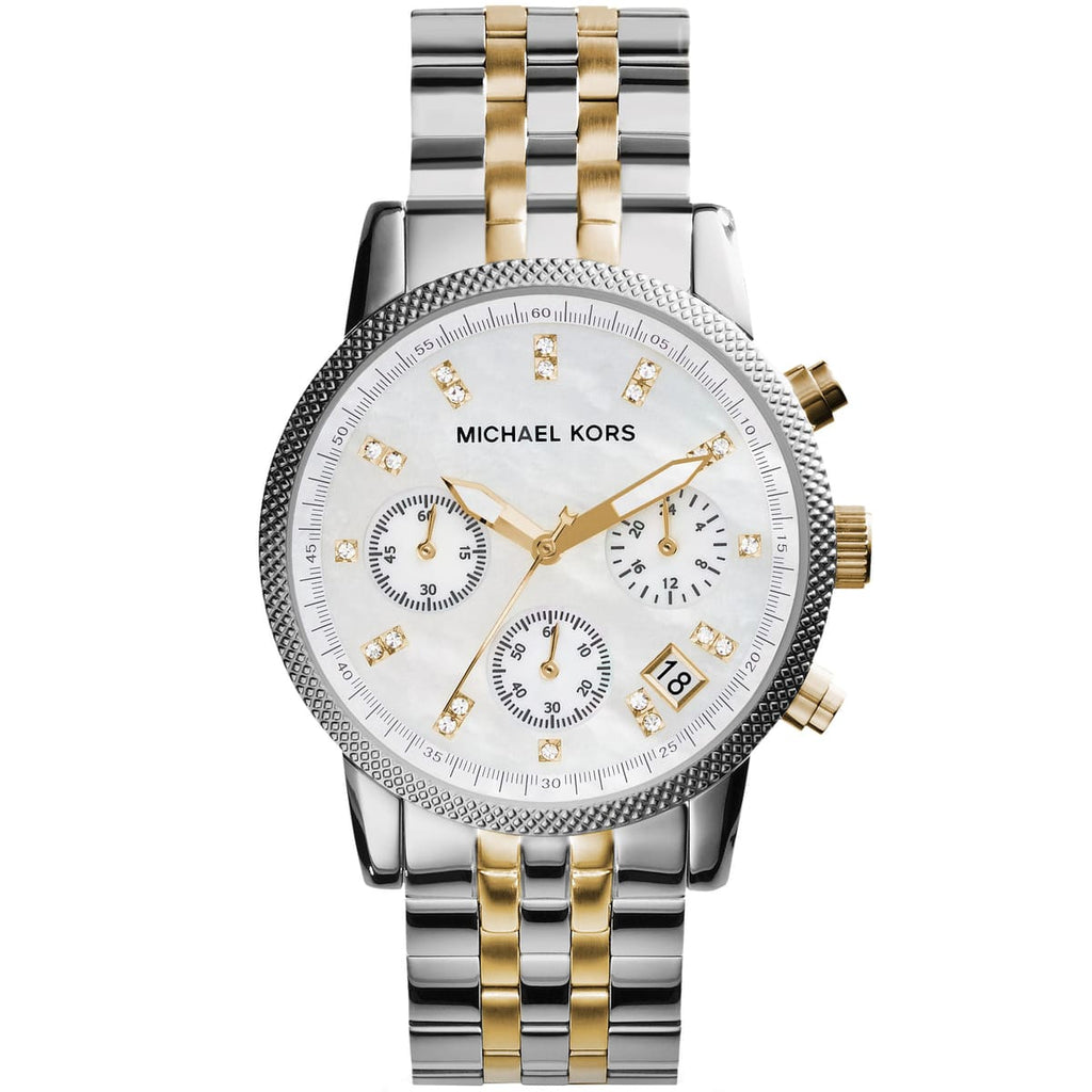 Michael Kors Women's Ritz Two-Tone Chronograph Watch, model MK5057