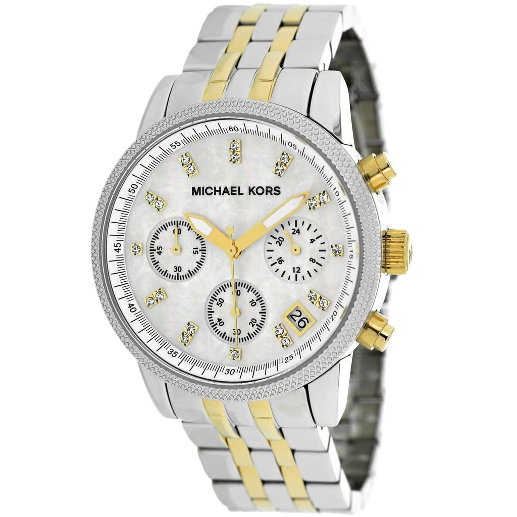 Michael Kors Women's Ritz Two-Tone Chronograph Watch, model MK5057