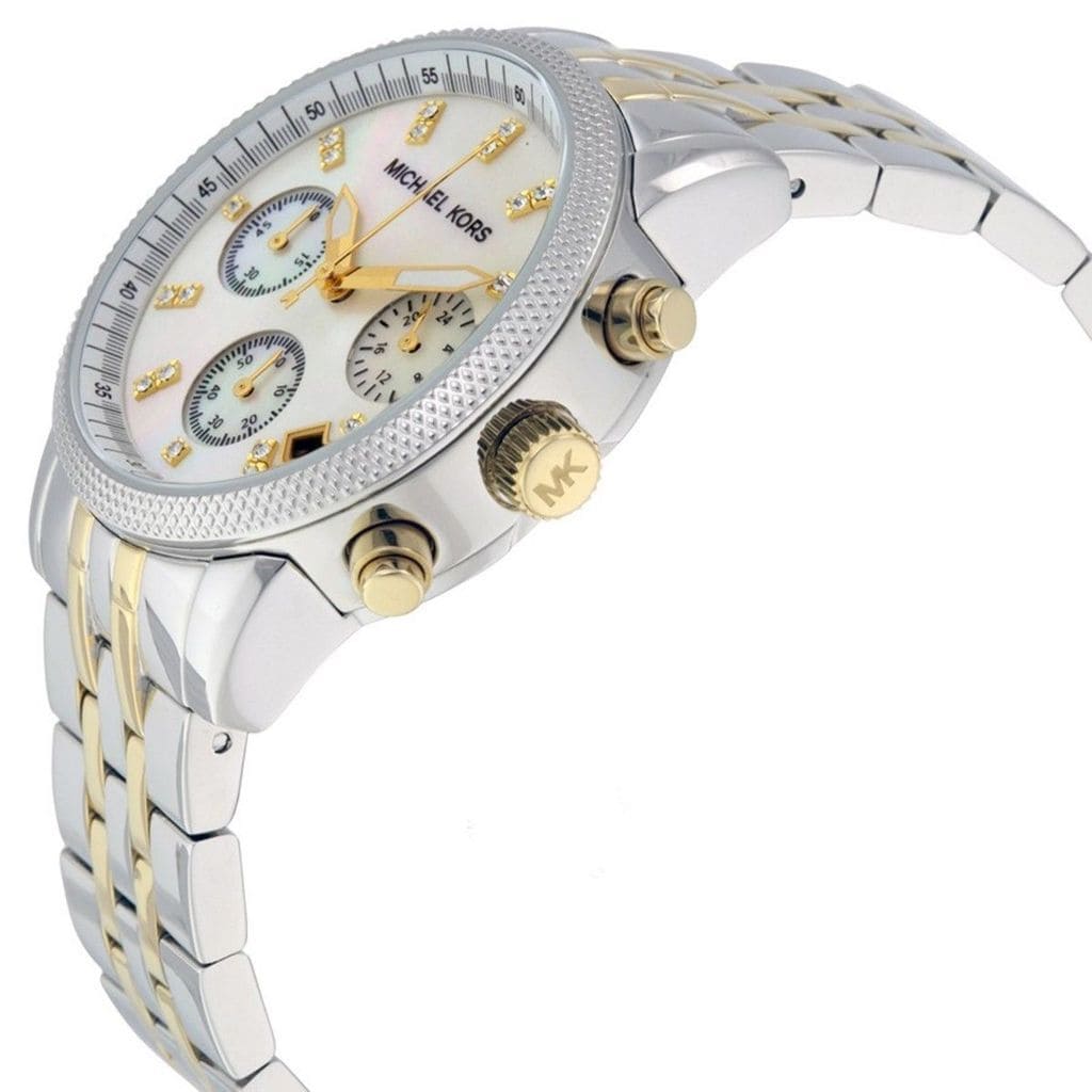 Michael Kors Women's Ritz Two-Tone Chronograph Watch, model MK5057