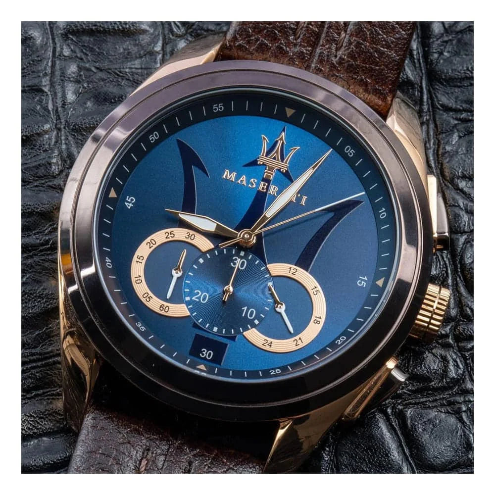 Maserati Traguardo Men's Watch Brown / Gold