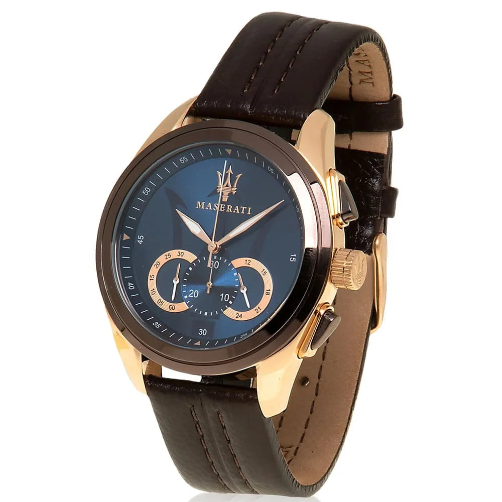 Maserati Traguardo Men's Watch Brown / Gold