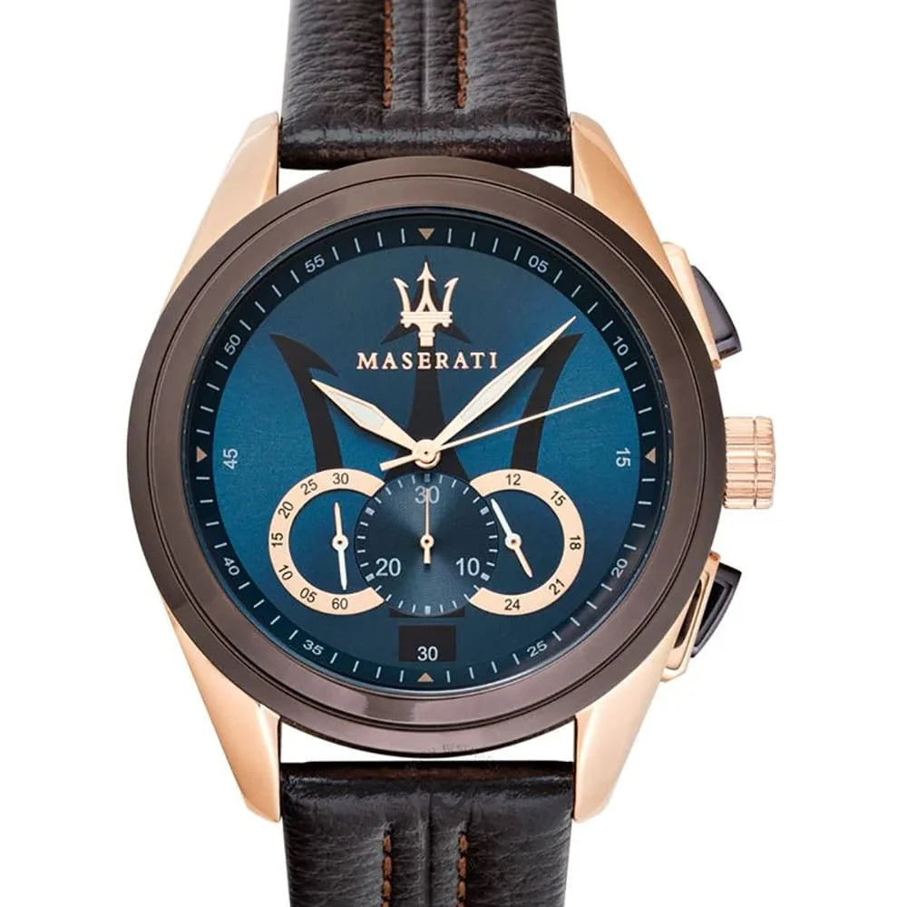 Maserati Traguardo Men's Watch Brown / Gold