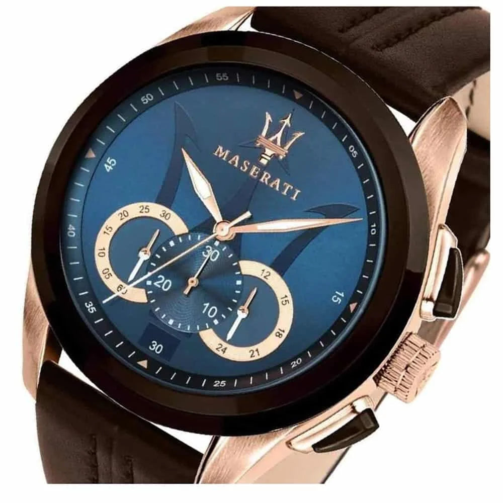 Maserati Traguardo Men's Watch Brown / Gold