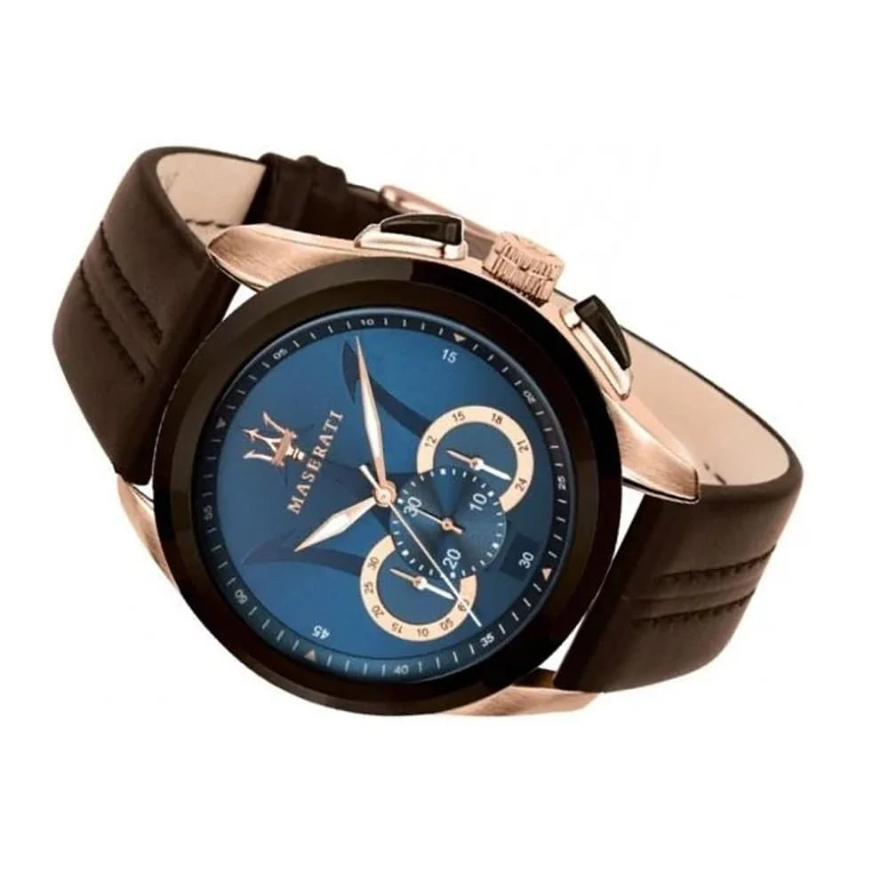 Maserati Traguardo Men's Watch Brown / Gold