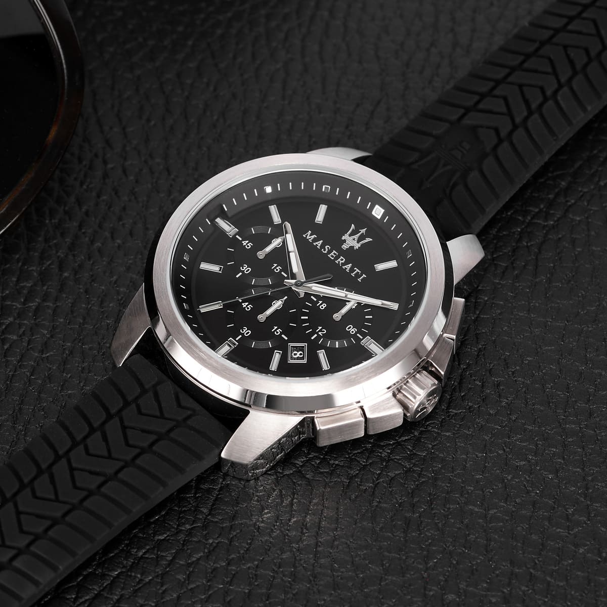 Maserati Successo Chronograph Men's Watch Silver / Black
