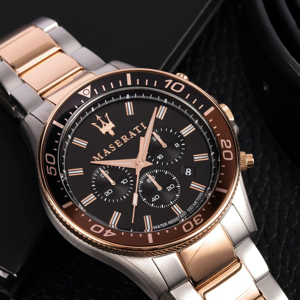 Maserati Sfida Men's Watch silver / Gold